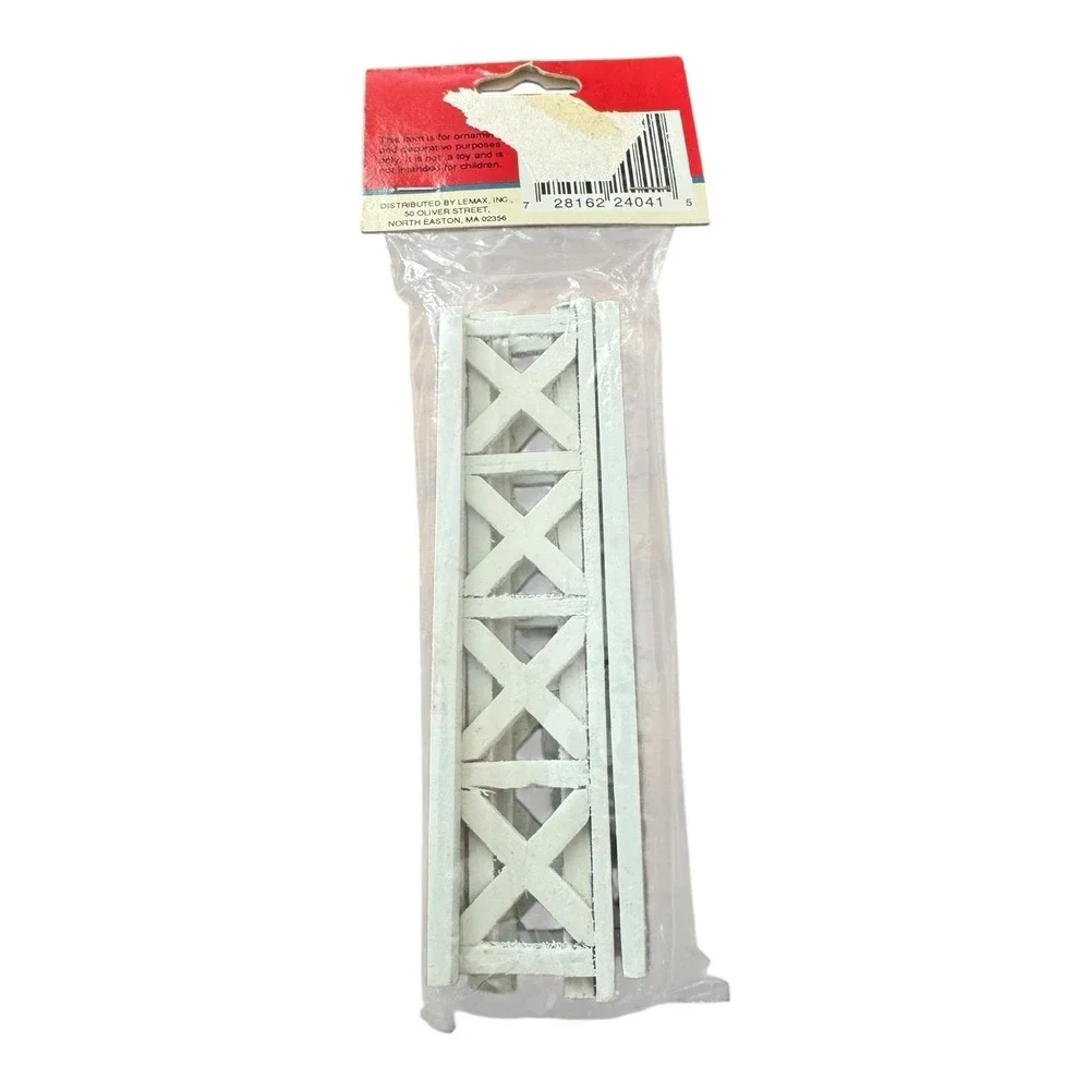 Lemax Christmas‎ Crossed Wooden Fence Set